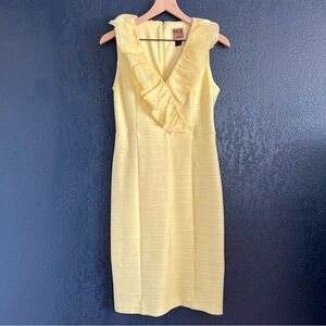 NUE By Shani Light Yellow Shaping Dress